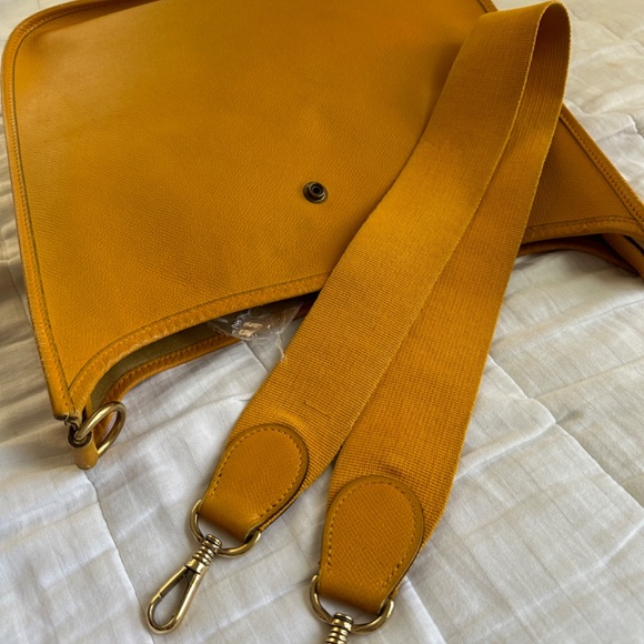 HERMÈS ORANGE CLEMENCE EVELYNE I GM - Picture 10 of 13